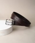 Men Leather Slim Belt