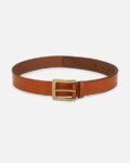 Men Textured Belt with Buckle Closure