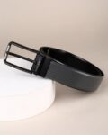 Men Genuine Leather Textured Reversible Belt