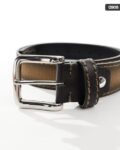 Men Webbing Belt with Ombre Edge