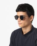 Rounded Sunglasses with Top Bar