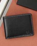 Men Logo Embossed Bi-Fold Wallet