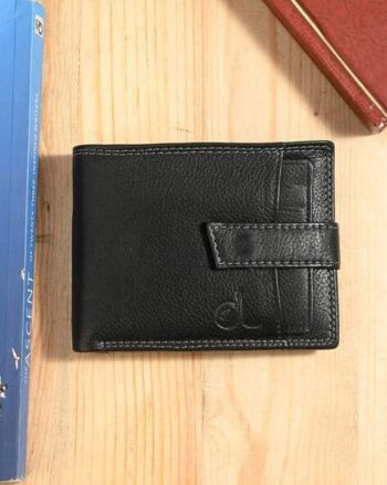 Men Logo Embossed Bi-Fold Wallet
