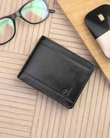 Men Logo Embossed Bi-Fold Wallet