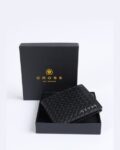 Men Logo Embossed Bi-Fold Wallet