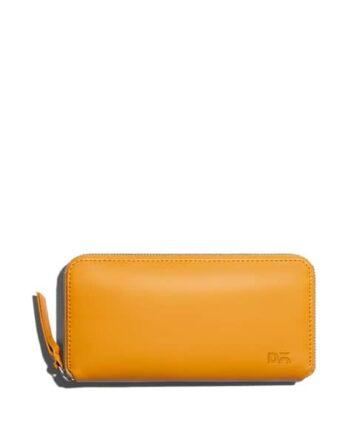 Women Zip-Around Wallet with Stitched Detail