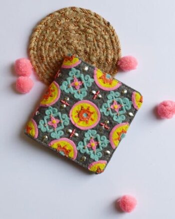 Women Embellished Bi-Fold Wallet