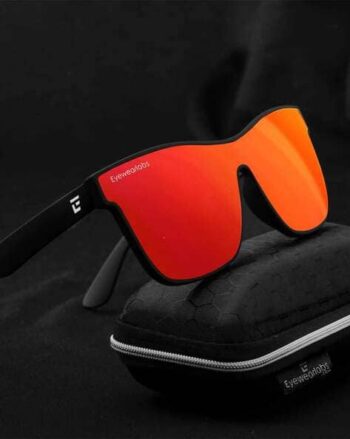 CMegatronRedSC4EL1142 UV-Protected Square Sunglasses