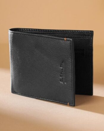 Women Logo Print Bi-Fold Wallet with Stitch Detail