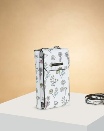Women Zip-Around Floral Wallet