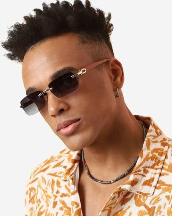 FW23HSSG2302 Polycarbonate Lens Rectangular Sunglasses