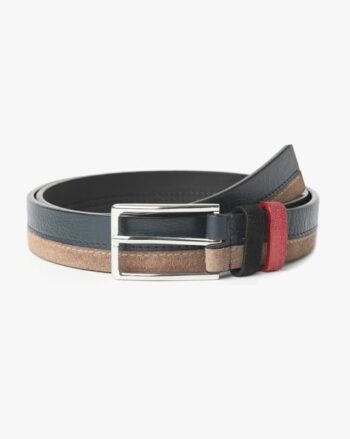 Alec Colourblock Belt with Buckle Closure