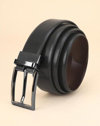 Men Reversible Belt with Tang Buckle Closure