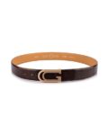 Men Belt with Plaque Closure