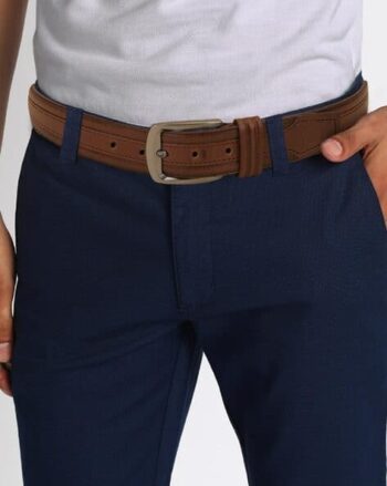Self-design Belt With Metallic Buckle