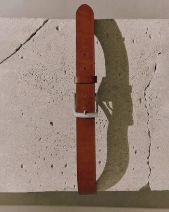 Men Leather with Metal Buckle Belt