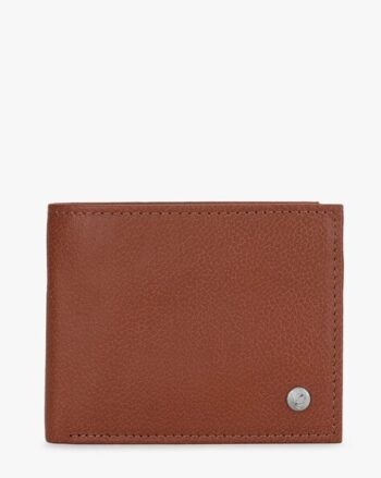 Textured Bi-Fold Leather Wallet