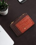 Croc-Embossed Card Holder