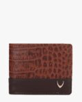 Reptilian Pattern Leather Bi-Fold Wallet