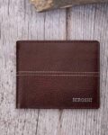 Men Genuine Leather Bi-Fold Wallet