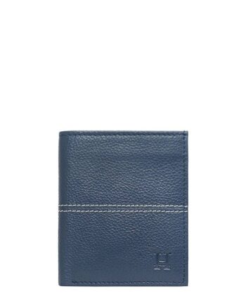 Men Bi-Fold Wallet with Text Embossed