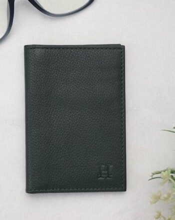 Men Bi-Fold Wallet with Text Embossed