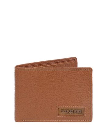 Men Genuine Leather Bi-Fold Wallet