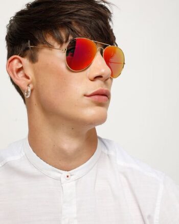 JB-824-C4P UV-Protected Full-Rim Aviators Sunglasses