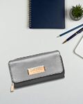 Women Metallic & Glitter Tri-Fold Wallet