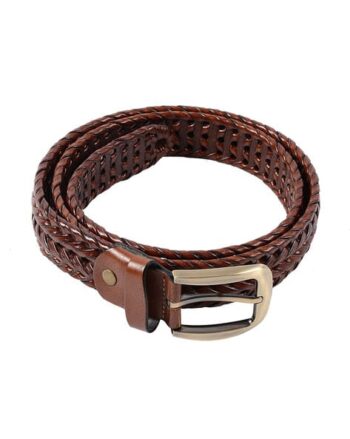 Textured Leather Belt