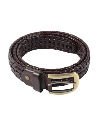 Textured Leather Belt