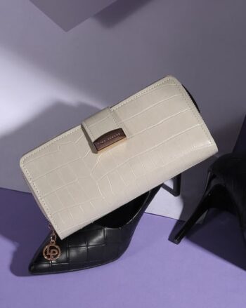 Reptilian Pattern Zip-Around Wallet