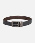 Reversible Leather Belt with Buckle Closure