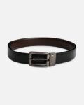 Leather Reversible Belt with Buckle Closure