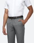 Genuine Leather Belt with Buckle Closure