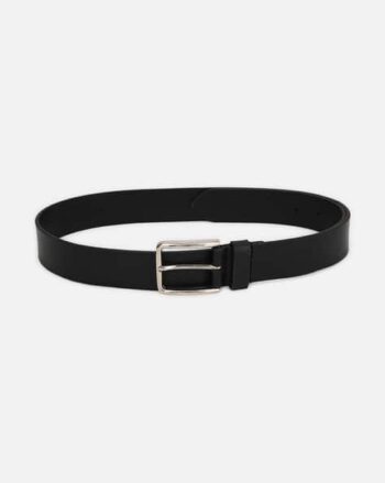 Leather Belt with Buckle Closure