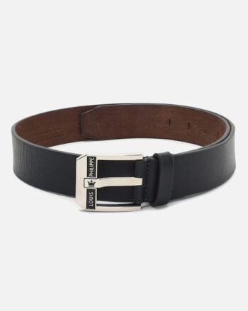 Men Genuine Leather Belt with Tang-Buckle Closure