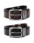 Leather Reversible Belt with Buckle Closure