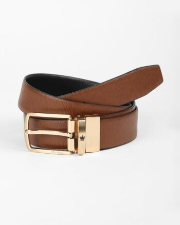 Men Frame-Buckle Reversible Belt