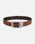 Reversible Leather Belt with Buckle Closure