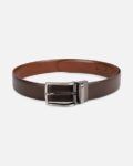 Reversible Leather Belt with Buckle Closure