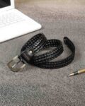 Men Belt with Buckle Closure