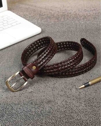 Men Belt with Buckle Closure