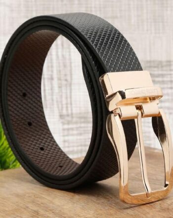 Embossed Reversible Belt with Tang-Buckle Closure