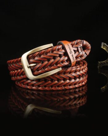 Men Belt with Buckle Closure