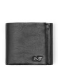 Men Logo Embossed Tri-Fold Wallet