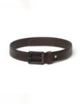 Men Leather Belt with Buckle Closure