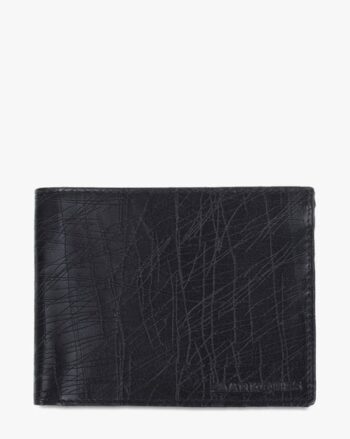 Textured Vegan Leather Bond Bi-Fold Wallet