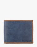 Panelled Vegan Leather Archer Bi-Fold Wallet
