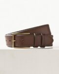 Leather Stitch Detail Belt